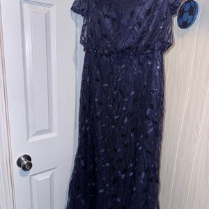 Chic Midnight Blue Women's Wedding Dress